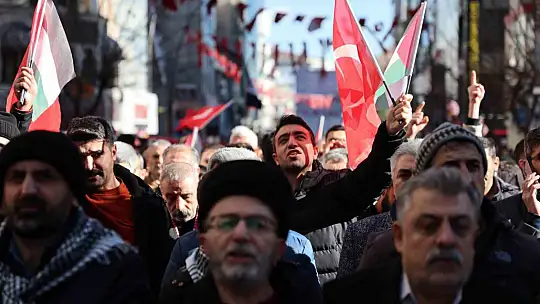 Elazığ'da teröre lanet, Filistin'e destek yürüyüşü
