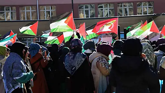 Elazığ'da teröre lanet, Filistin'e destek yürüyüşü