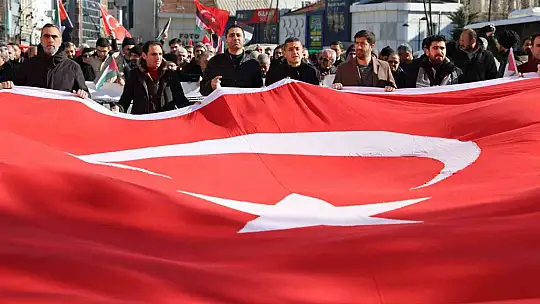 Elazığ'da teröre lanet, Filistin'e destek yürüyüşü