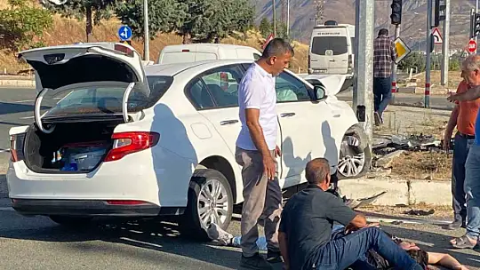 Elazığ'da trafik kazası: 2 yaralı