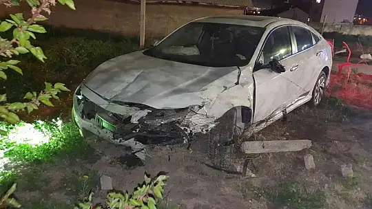 Hicret Mahallesi'nde trafik kazası