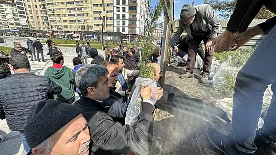 Elazığ'da vatandaşlara 6 bin adet ücretsiz fidan dağıtıldı