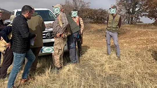 Elazığ'da yasa dışı avcılık yapan 8 şahsa idari işlem uygulandı