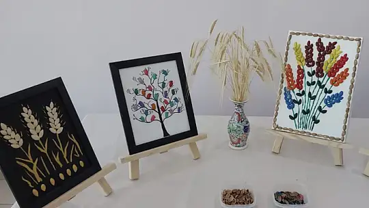 Elazığ'da yükümlülerin el emeği göz nuru ürünleri görücüye çıktı
