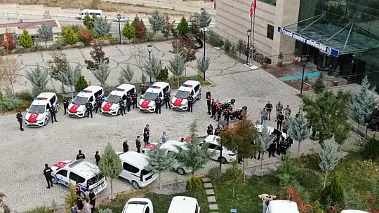 Elazığ Emniyetinde 18 araç hizmete alındı