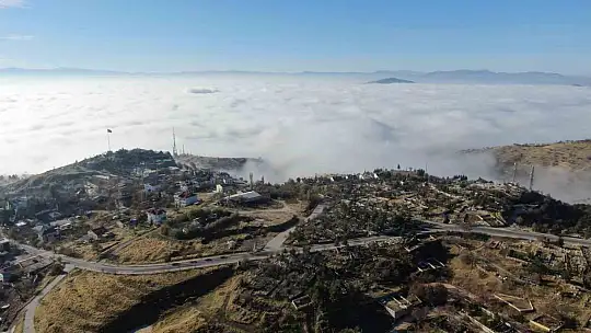 Elazığ sis denizinde kayboldu, ortaya eşsiz görüntüler çıktı