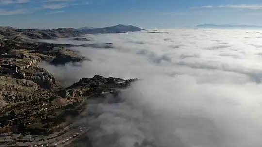 Elazığ sis denizinde kayboldu, ortaya eşsiz görüntüler çıktı