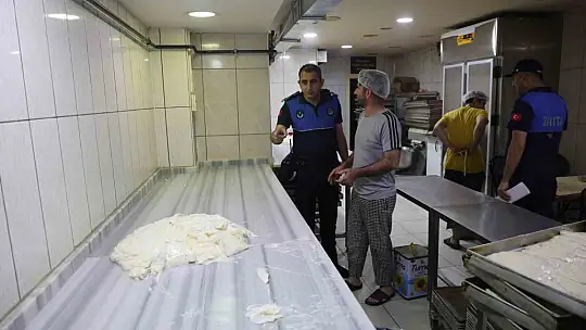 Elazığ zabıtasından bayram öncesi sıkı denetim