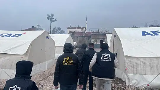 Elaziz-Der deprem bölgesinde yardımlara devam ediyor
