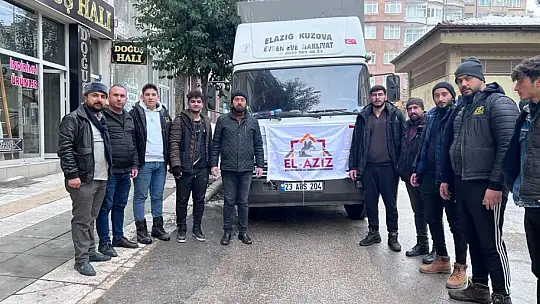 Elaziz-Der deprem bölgesinde yardımlara devam ediyor