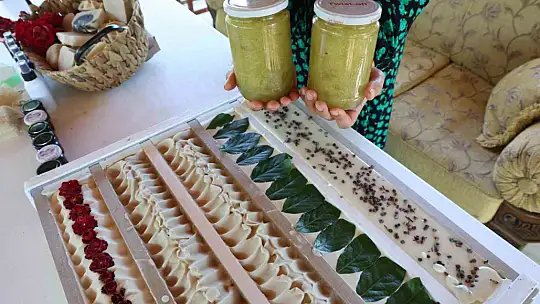 Hobi olarak başladı şimdi 45 çeşit sabun üretiyor