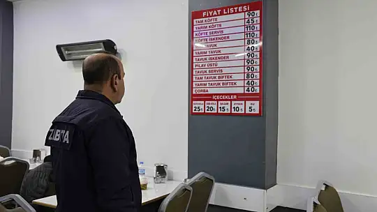 Lokantalarda fiyat oyunlarına son: Denetimler devam ediyor
