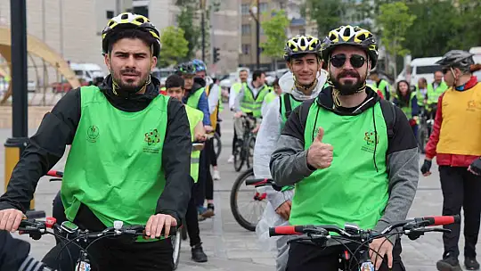 Sağlık için pedal çevirdiler