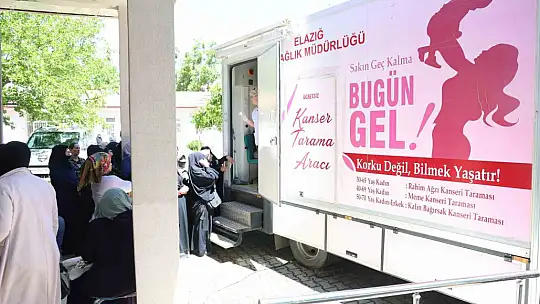 Sağlıkçılar 'kanserde erken tanı' için mobil araçla ilçe ilçe dolaşıyor