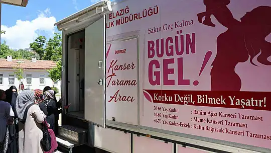 Sağlıkçılar 'kanserde erken tanı' için mobil araçla ilçe ilçe dolaşıyor