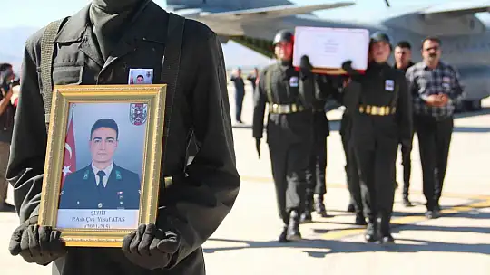 Şehit Ataş'ın naaşı memleketi Elazığ'a getirildi