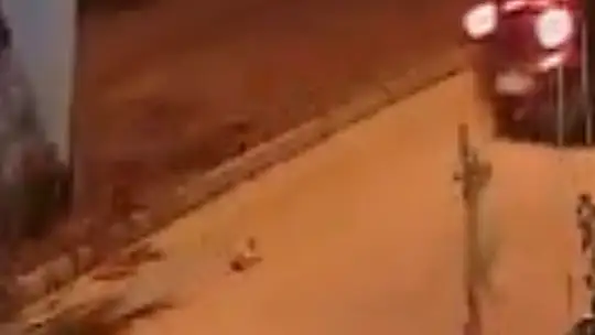 Yola fırlayan kedi arabanın altında kaldı, o anlar kameraya yansıdı