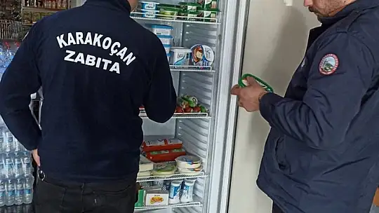Zabıta ekiplerinden market denetimi