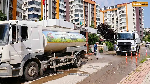 Elazığ'da mahalle temizlik çalışmaları sürüyor