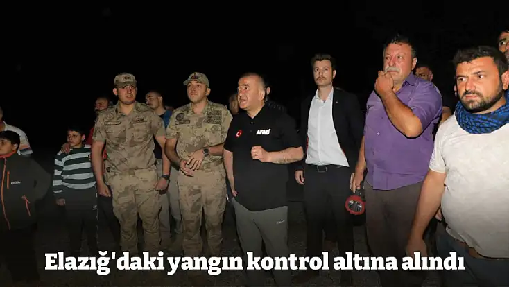 Elazığ'daki yangın kontrol altına alındı