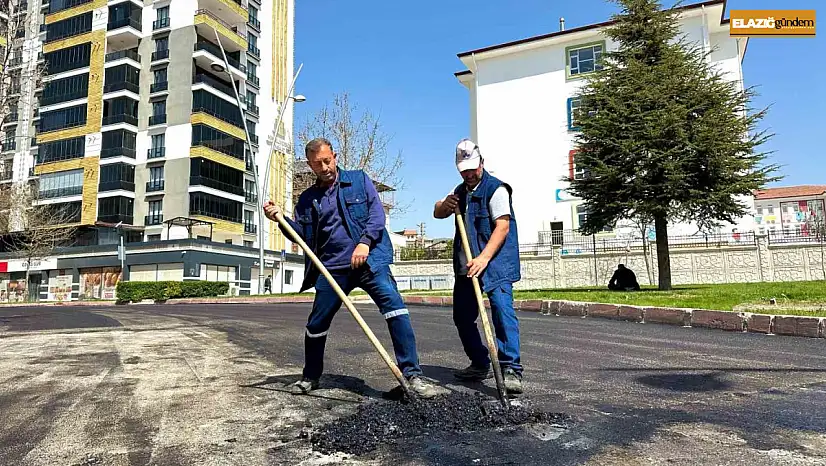 Elazığ'da asfaltlama çalışmaları sürüyor
