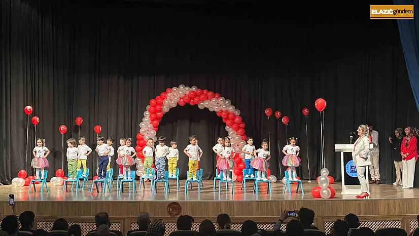 Elazığ'da miniklerin 23 Nisan gösteri alkış aldı