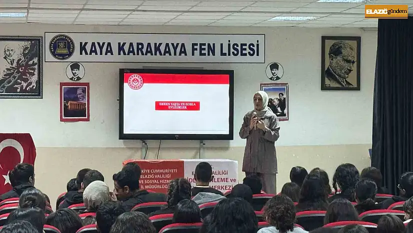 Elazığ'da öğrencilere, kadına yönelik şiddetle mücadele eğitimi