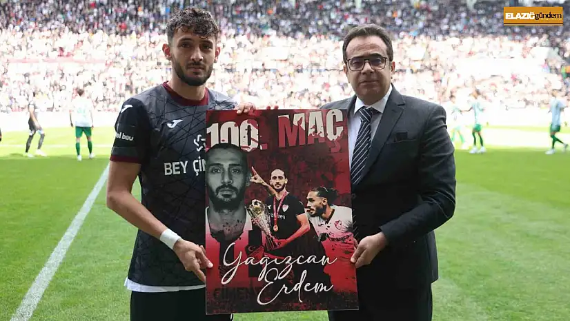 Yağızcan, Elazığspor'da 100. maçına çıktı