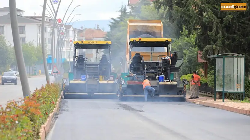 Elazığ'da asfaltlama seferberliği