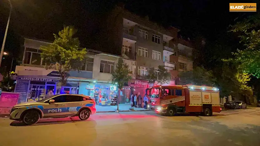 Elazığ'da bina yangını: 2 kişi dumandan etkilendi