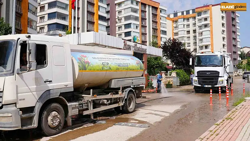 Elazığ'da mahalle temizlik çalışmaları sürüyor