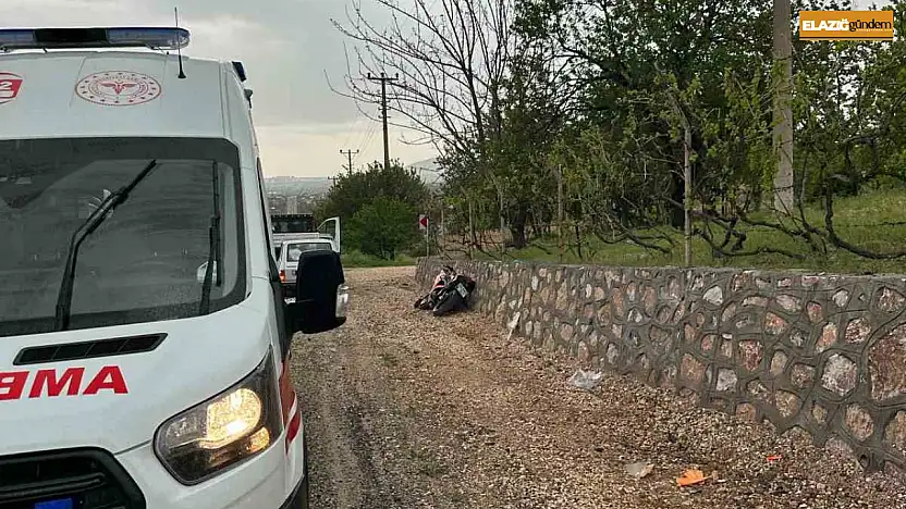 Elazığ'da motosiklet kazası: 1 yaralı