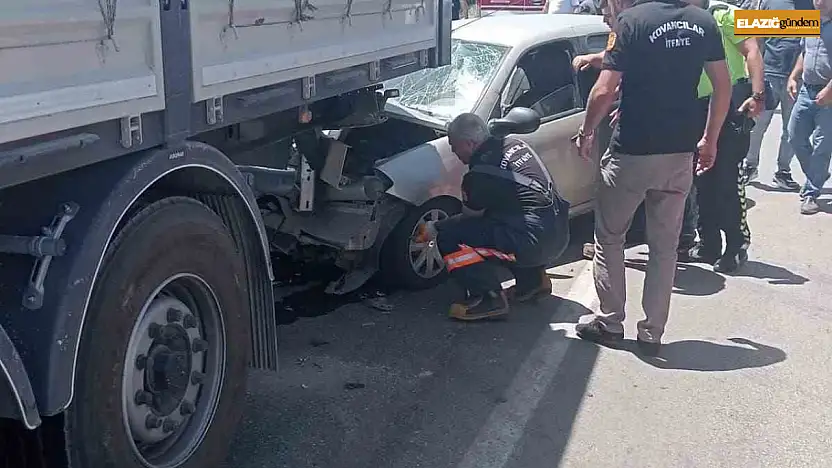 Elazığ'da trafik kazası: 1 yaralı