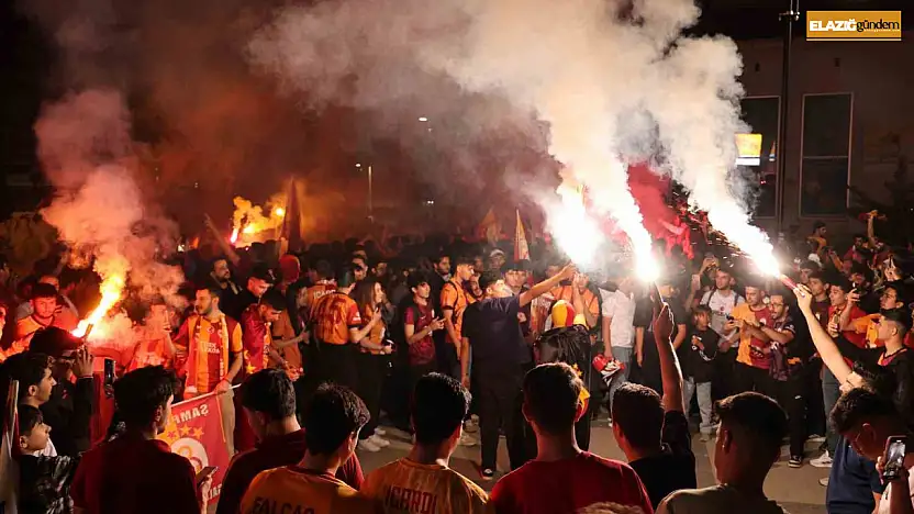 Galatasaray'ın şampiyonluğu Elazığ'da coşkuyla kutlandı
